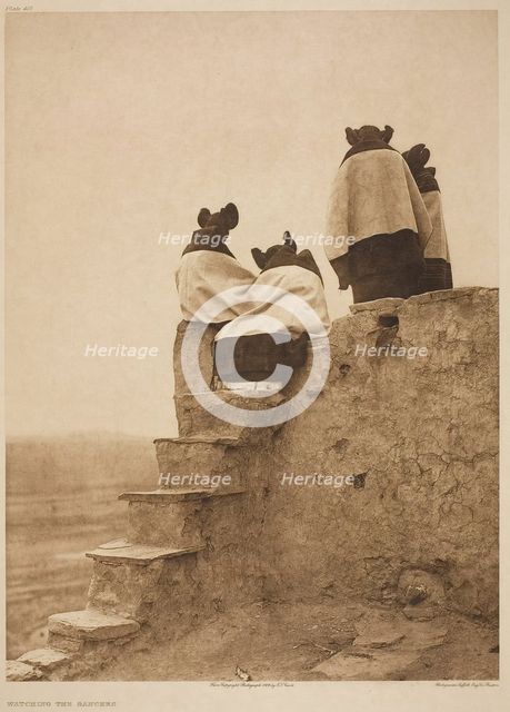 Watching the Dancers, 1906. Creator: Edward Sheriff Curtis.