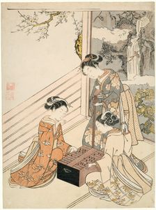 Watching the Game, c. 1766. Creator: Suzuki Harunobu