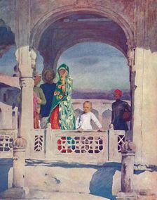 Watching the Pageant 1903. Artist: Mortimer L Menpes