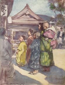 Watching the Play c1887, (1901). Artist: Mortimer L Menpes