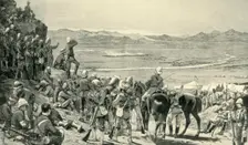 Watching the Rout of the Afghan Forces from Bab Wali Mountain, 1st September 1880 (1901). Creator: Unknown
