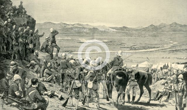 'Watching the Rout of the Afghan Forces from Bab Wali Mountain, 1st September 1880', (1901).  Creator: Unknown.