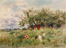 Watching the Turkeys, late 19th-early 20th century. Creator: Horatio Walker