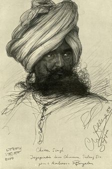 Watchman Chatter Singh, Singapore, 1898. Creator: Christian Wilhelm Allers