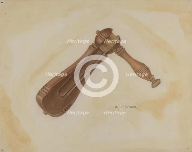 Watchman's Rattle, 1938. Creator: E. J. Gilsleider.