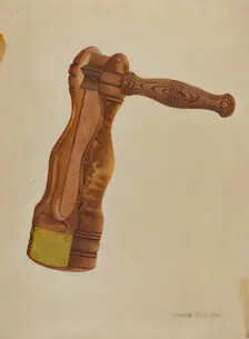 Watchman's Rattle, c. 1937. Creator: Richard Whitaker