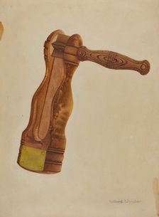 Watchman's Rattle, c. 1937. Creator: Richard Whitaker