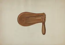 Watchman's Rattle, c. 1941. Creator: Leonard Battee