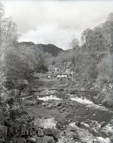 Watefall. possibly at Glen Affric in Scotland, c1955. Creator: Arthur Charles Kirby Ware
