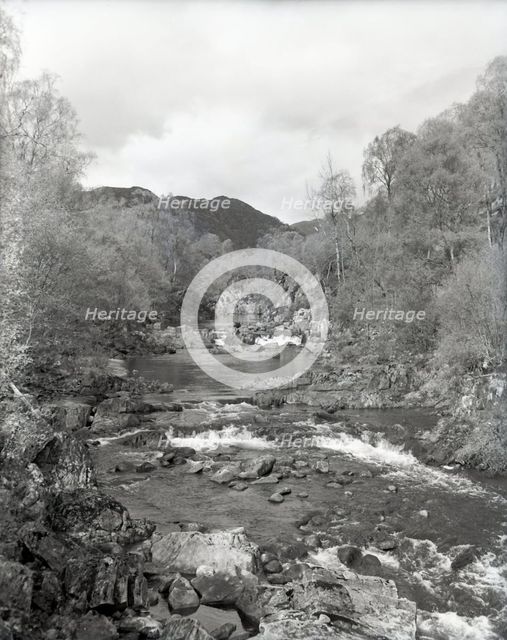 Watefall. possibly at Glen Affric in Scotland, c1955. Creator: Arthur Charles Kirby Ware.
