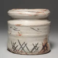 Water Container (Mizusashi) with Grasses, late 1500s-early 1600s. Creator: Unknown