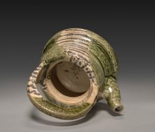Water Container in the Shape of a Kettle: Oribe Ware, early 17th century. Creator: Unknown