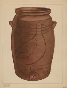 Water Cooler, c. 1937. Creator: Frank Fumagalli