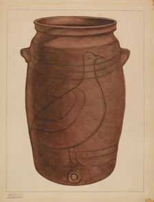 Water Cooler, c. 1937. Creator: Frank Fumagalli