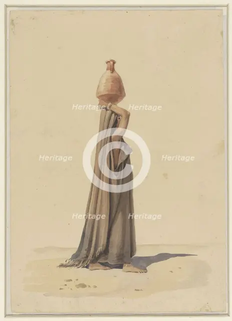 Water carrier, 1840-1879. Creator: Emile Prisse D'Avennes.