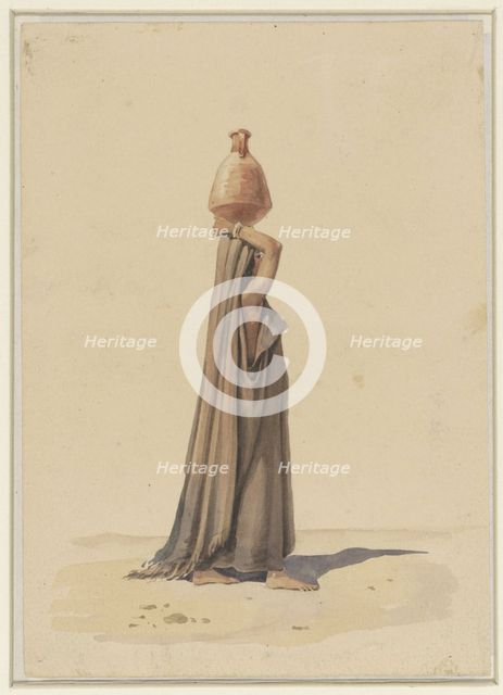 Water carrier, 1840-1879. Creator: Emile Prisse D'Avennes.