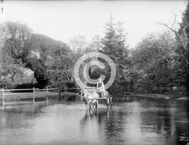 Water carrier at, Ewelme, Oxfordshire, c1860-c1922. Artist: Henry Taunt