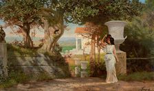 Water Carrier in an Antique Landscape with Olive Trees. Artist: Siemiradzki, Henryk (1843-1902)