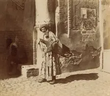 Water-carrier, Samarkand, between 1905 and 1915. Creator: Sergey Mikhaylovich Prokudin-Gorsky