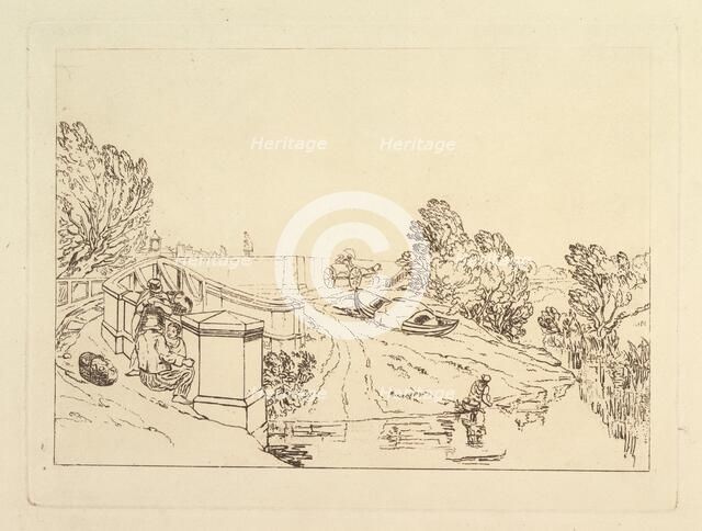 Water Cress Gatherers ( (Liber Studiorum, part XIII), 1819. Creator: JMW Turner.