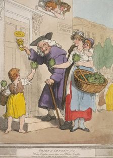 Water Cresses, come buy my Water Cresses plate V of Cries of London, 1799. Artist: H Merke