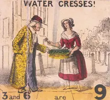 Water Cresses! Cries of London, c1840. Artist: TH Jones