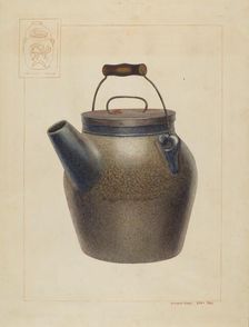 Water Crock, c. 1938. Creator: Vincent P. Rosel