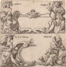 Water and Earth/Autumn and Winter, late 16th century. Creator: Unknown