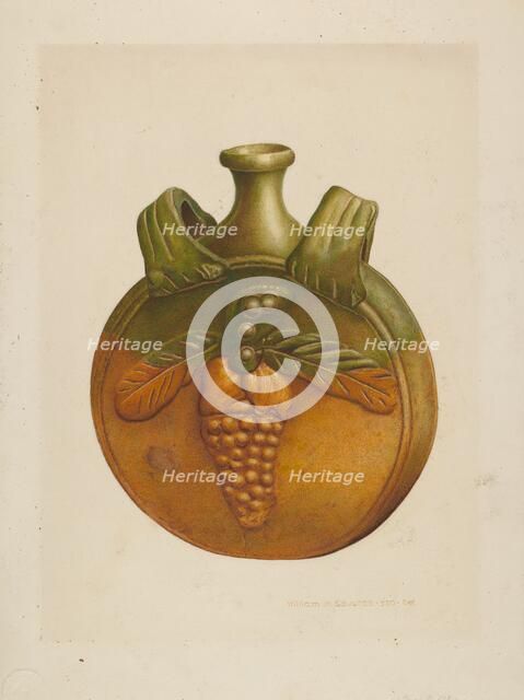 Water Bottle, c. 1939. Creator: William H Edwards.