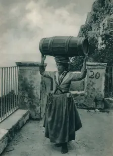 Water-bearer, Capri, Italy, 1927. Artist: Eugen Poppel