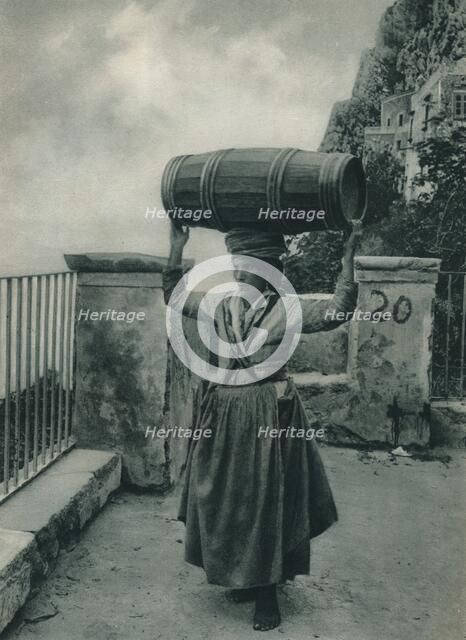 Water-bearer, Capri, Italy, 1927. Artist: Eugen Poppel.