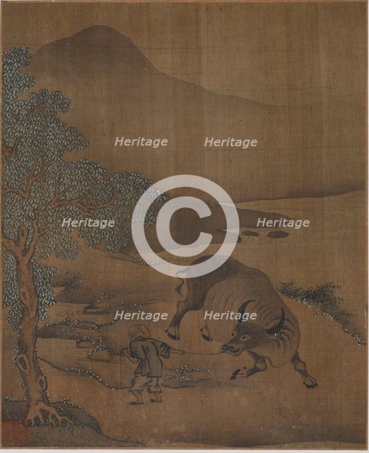Water Buffalo and Herdboy, Possibly Ming dynasty, 1368-1644. Creator: Unknown.