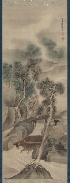 Water Buffalo Returning Home, 1781. Creator: Yosa Buson (Japanese, 1716-1783)