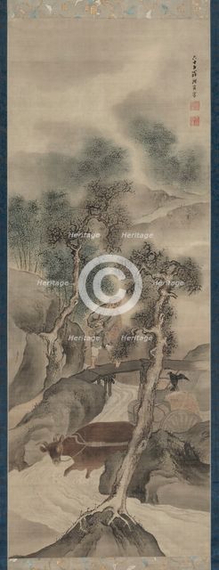 Water Buffalo Returning Home, 1781. Creator: Yosa Buson (Japanese, 1716-1783).