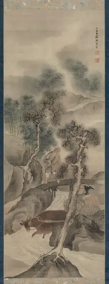 Water Buffalo Returning Home, 1781. Creator: Yosa Buson (Japanese, 1716-1783)