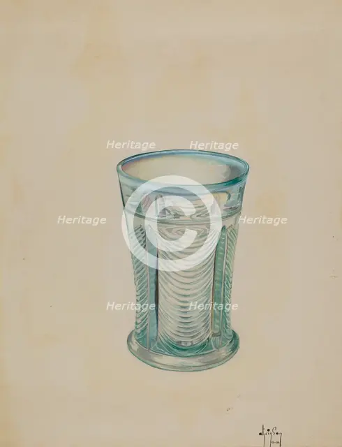 Water Glass, 1936. Creator: Ralph Atkinson.