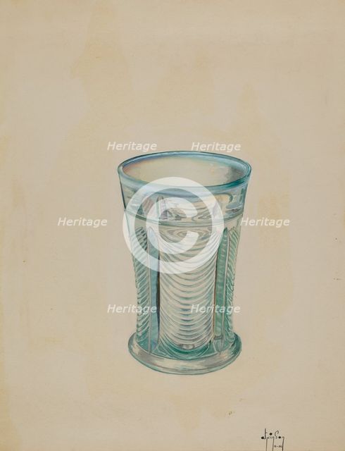 Water Glass, 1936. Creator: Ralph Atkinson.