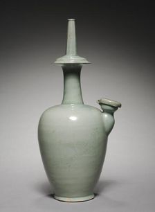 Water Ewer for Rituals (Kundika) with Incised Parrot Design, 1100s. Creator: Unknown