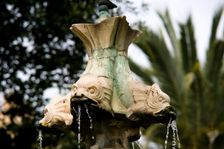 Water feature in the gardens, the Alcazar, Seville, Andalusia, Spain, 2007. Artist: Samuel Magal