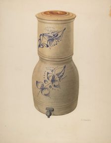 Water Filter and Cooler, c. 1938. Creator: Nicholas Amantea