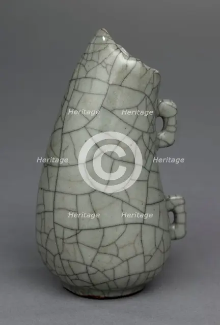 Water Flask: Guan ware, 1271-1368. Creator: Unknown.