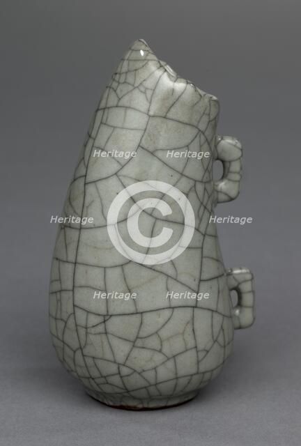 Water Flask: Guan ware, 1271-1368. Creator: Unknown.