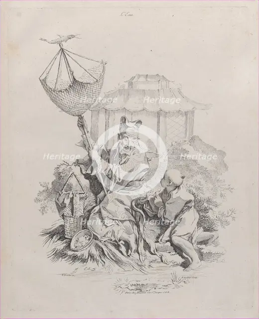 Water, from The Four Elements, 1738-49. Creator: Pierre Alexandre Aveline.