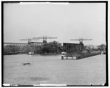 Water front, Newport News, Va., c1905. Creator: Unknown