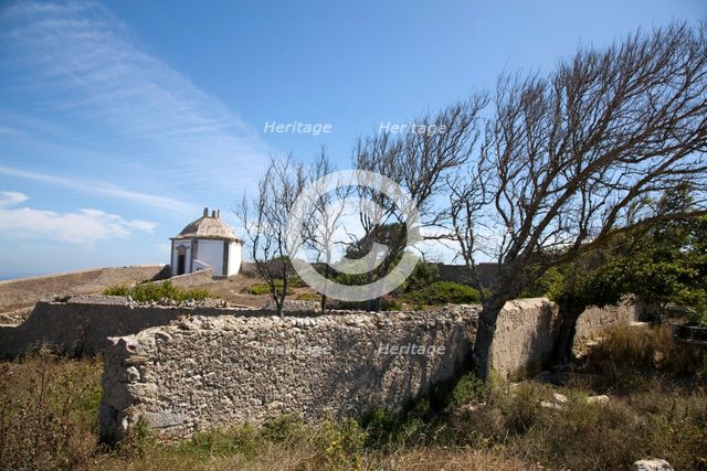 Water house, Sanctuary of Nossa Senhora do Cabo, Cape Espichel, Portugal, 2009. Creator: Samuel Magal.
