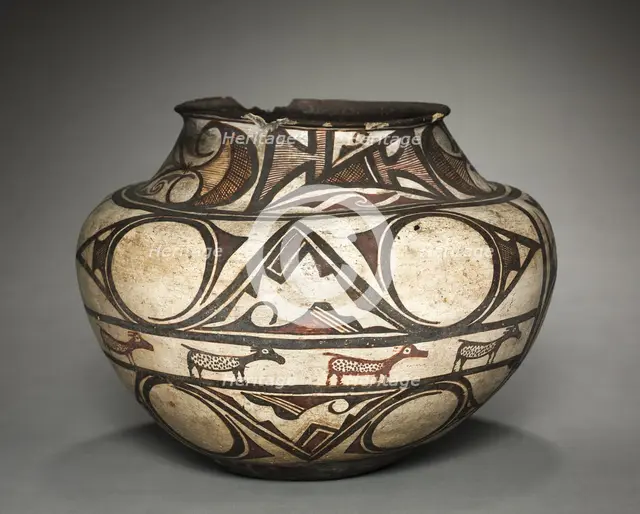 Water Jar (Olla), 1880-1900. Creator: Unknown.