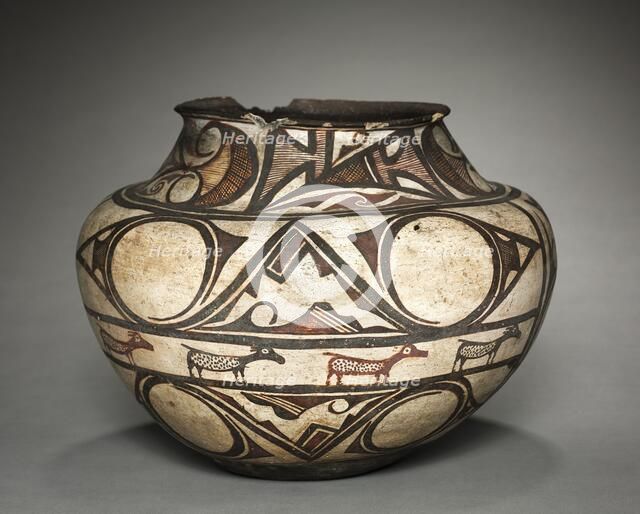 Water Jar (Olla), 1880-1900. Creator: Unknown.