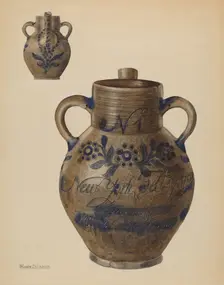 Water Jug, 1935/1942. Creator: Yolande Delasser