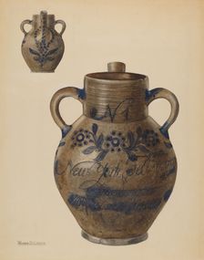 Water Jug, 1935/1942. Creator: Yolande Delasser
