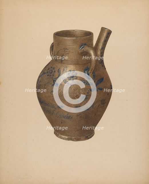 Water Jug, c. 1940. Creator: Giacinto Capelli.